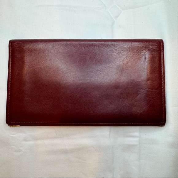 Vintage Cartier Bifold Wallet with Unbranded Gold Toned Chain - EUC! - Picture 2 of 10